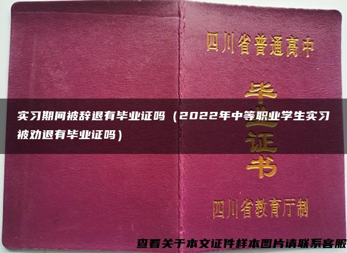 实习期间被辞退有毕业证吗（2022年中等职业学生实习被劝退有毕业证吗）