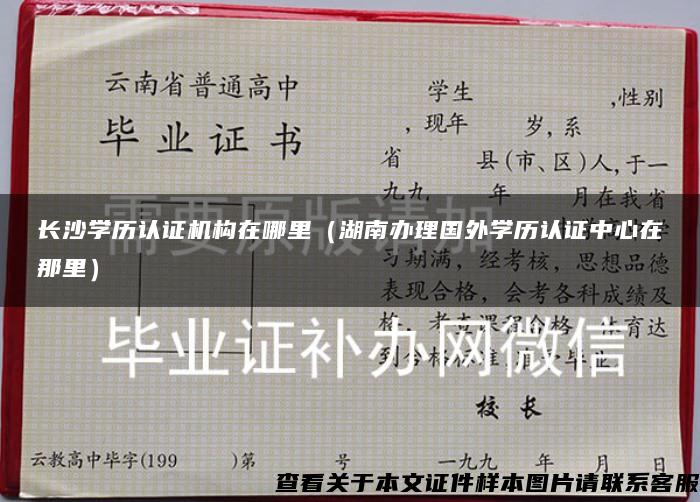 长沙学历认证机构在哪里（湖南办理国外学历认证中心在那里）