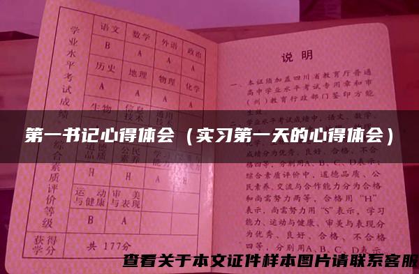 第一书记心得体会（实习第一天的心得体会）