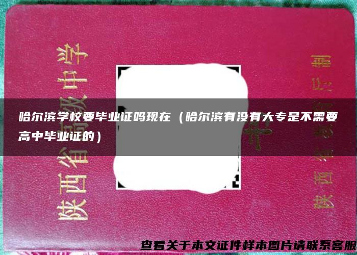 哈尔滨学校要毕业证吗现在（哈尔滨有没有大专是不需要高中毕业证的）