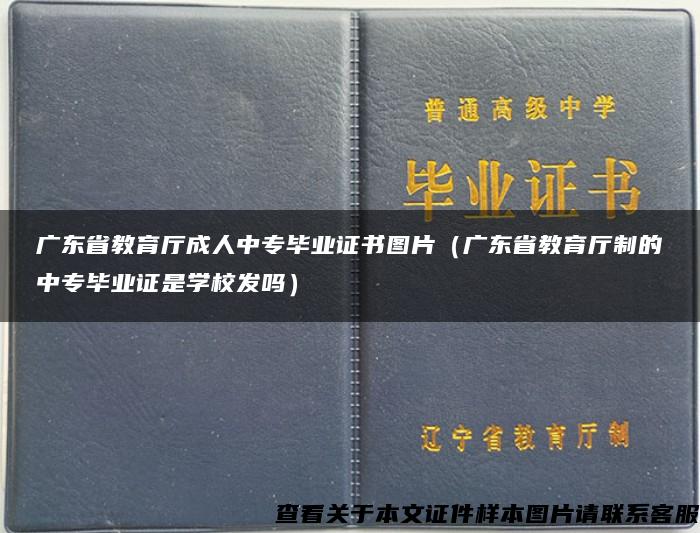 广东省教育厅成人中专毕业证书图片（广东省教育厅制的中专毕业证是学校发吗）