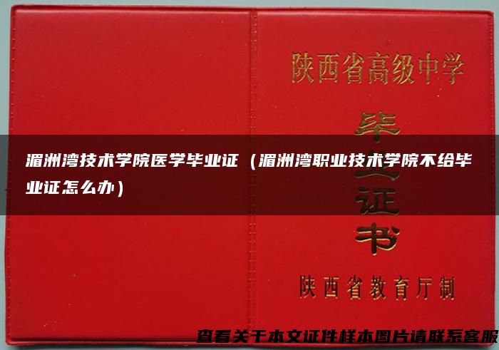 湄洲湾技术学院医学毕业证（湄洲湾职业技术学院不给毕业证怎么办）