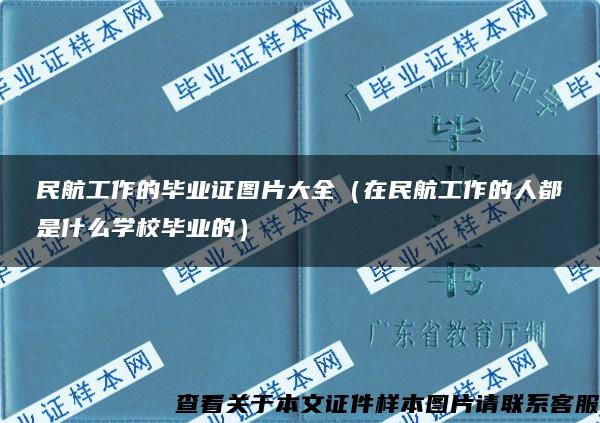 民航工作的毕业证图片大全（在民航工作的人都是什么学校毕业的）