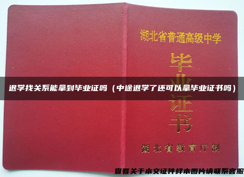 退学找关系能拿到毕业证吗（中途退学了还可以拿毕业证书吗）