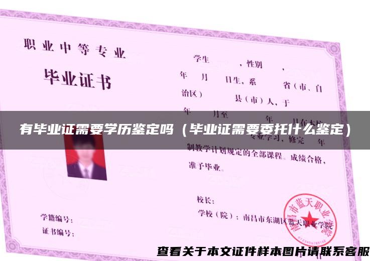 有毕业证需要学历鉴定吗（毕业证需要委托什么鉴定）