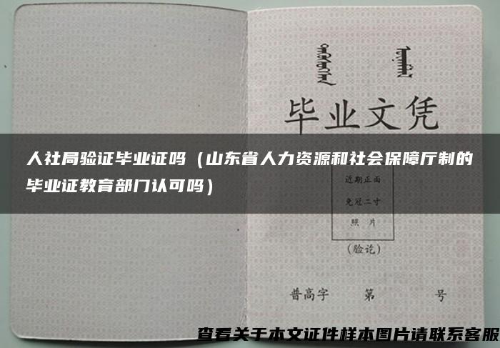 人社局验证毕业证吗（山东省人力资源和社会保障厅制的毕业证教育部门认可吗）