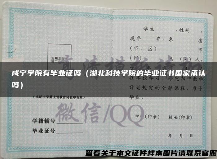 咸宁学院有毕业证吗（湖北科技学院的毕业证书国家承认吗）