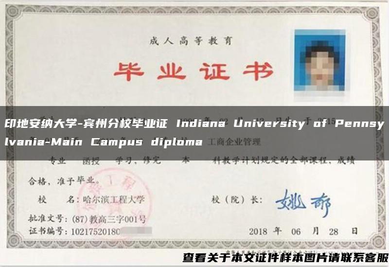 印地安纳大学-宾州分校毕业证 Indiana University of Pennsylvania-Main Campus diploma