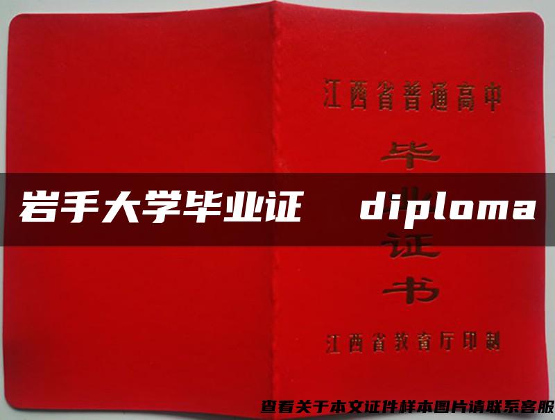 岩手大学毕业证  diploma