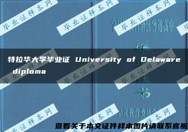 特拉华大学毕业证 University of Delaware diploma