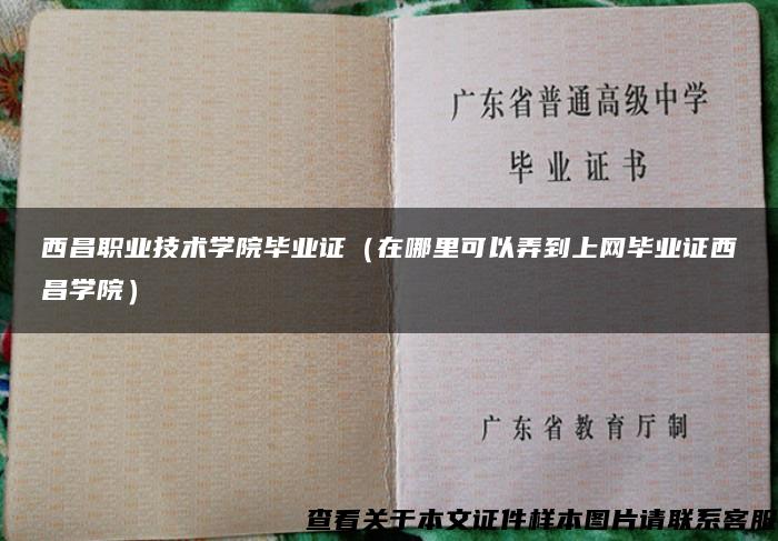 西昌职业技术学院毕业证（在哪里可以弄到上网毕业证西昌学院）