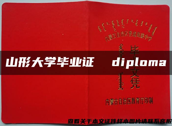 山形大学毕业证  diploma