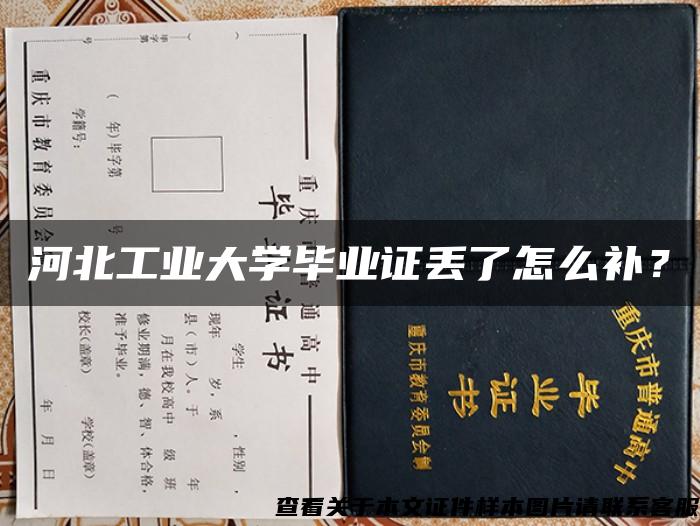 河北工业大学毕业证丢了怎么补？