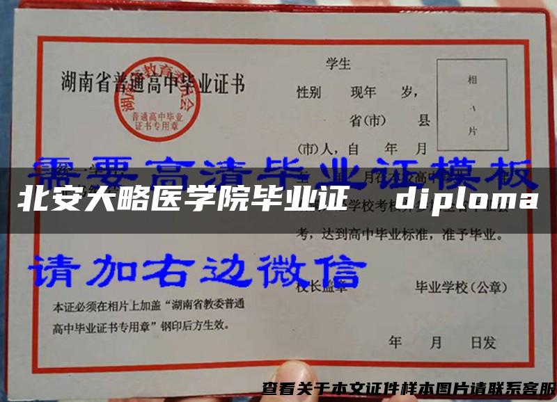 北安大略医学院毕业证  diploma