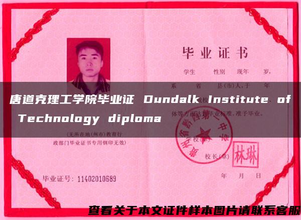 唐道克理工学院毕业证 Dundalk Institute of Technology diploma