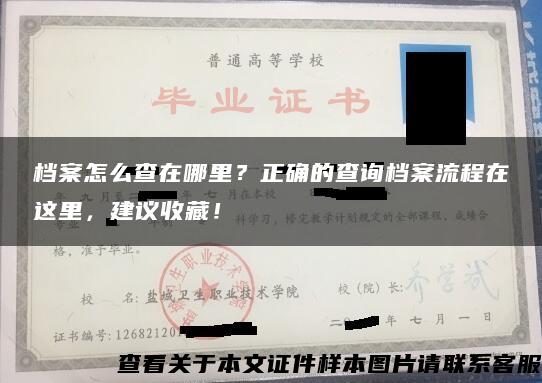 档案怎么查在哪里？正确的查询档案流程在这里，建议收藏！