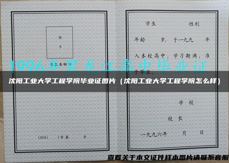 沈阳工业大学工程学院毕业证图片（沈阳工业大学工程学院怎么样）