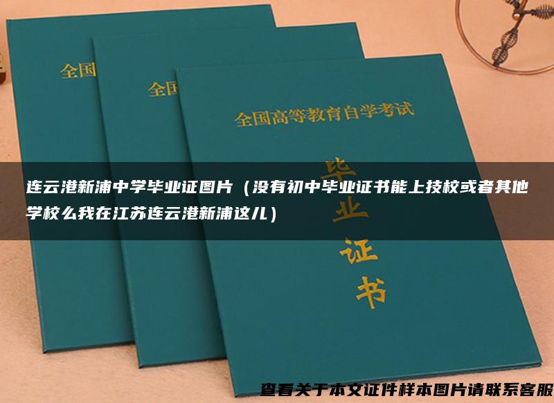 连云港新浦中学毕业证图片（没有初中毕业证书能上技校或者其他学校么我在江苏连云港新浦这儿）