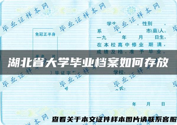 湖北省大学毕业档案如何存放