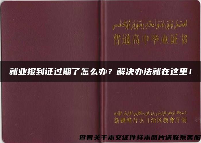 就业报到证过期了怎么办？解决办法就在这里！