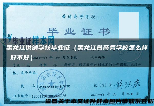 黑龙江供销学校毕业证（黑龙江省商务学校怎么样 好不好）