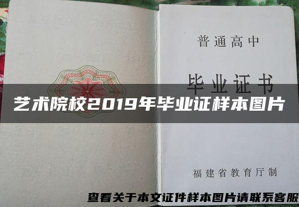 艺术院校2019年毕业证样本图片