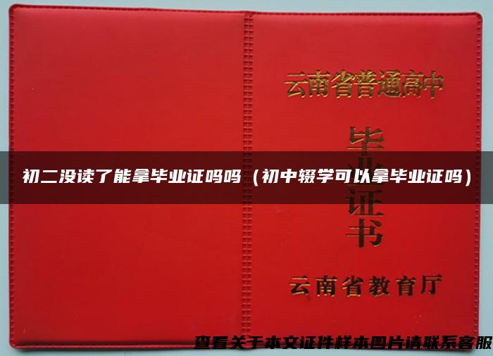 初二没读了能拿毕业证吗吗（初中辍学可以拿毕业证吗）