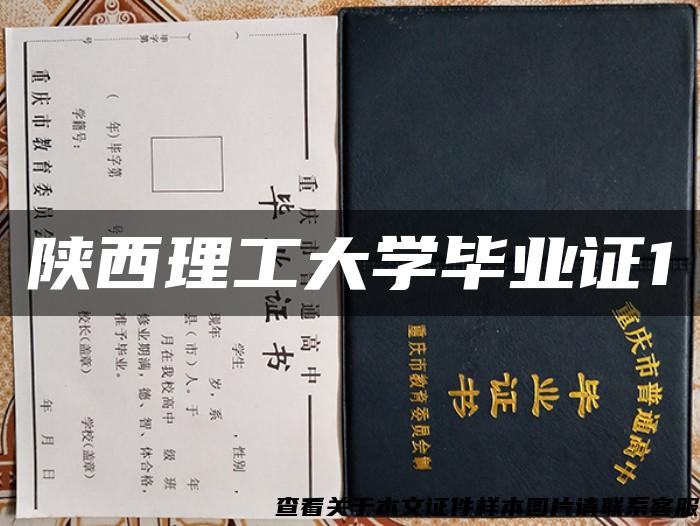 陕西理工大学毕业证1