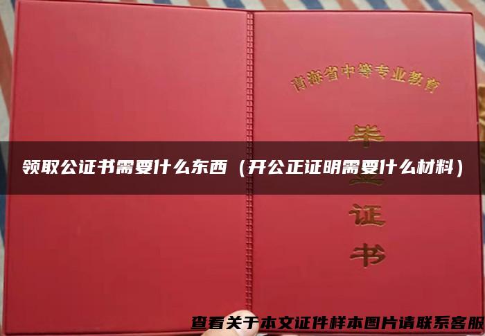 领取公证书需要什么东西（开公正证明需要什么材料）