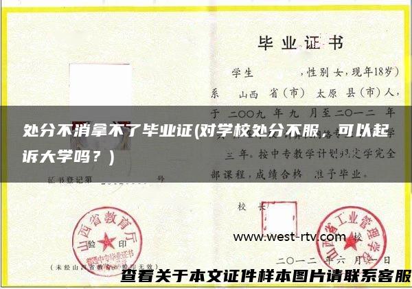 处分不消拿不了毕业证(对学校处分不服，可以起诉大学吗？)