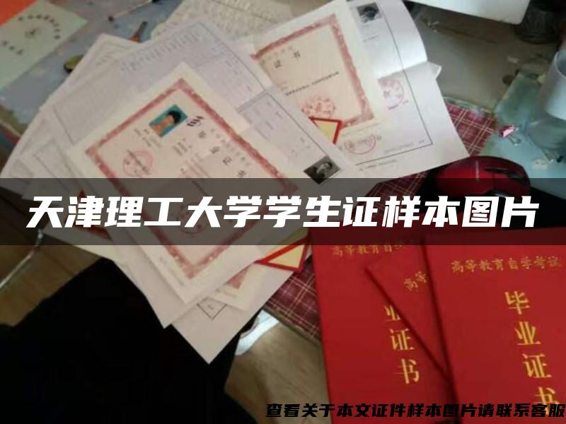 天津理工大学学生证样本图片