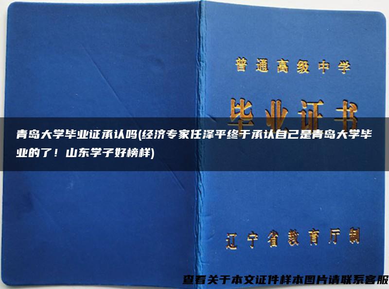 青岛大学毕业证承认吗(经济专家任泽平终于承认自己是青岛大学毕业的了！山东学子好榜样)