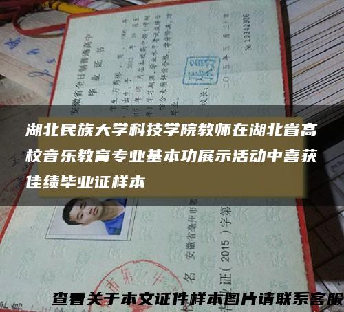 湖北民族大学科技学院教师在湖北省高校音乐教育专业基本功展示活动中喜获佳绩毕业证样本