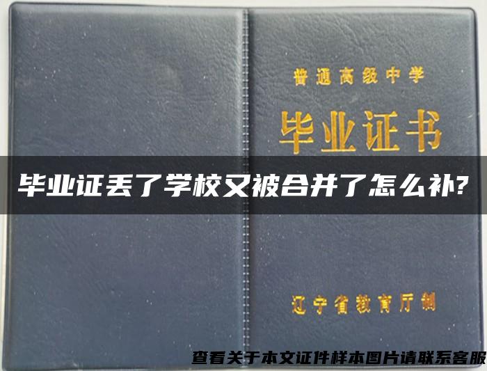 毕业证丢了学校又被合并了怎么补?