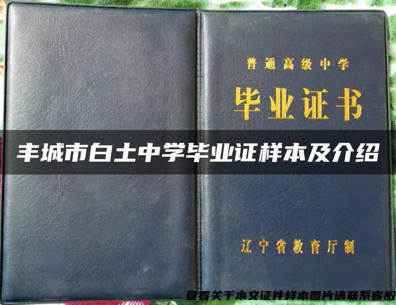 丰城市白土中学毕业证样本及介绍