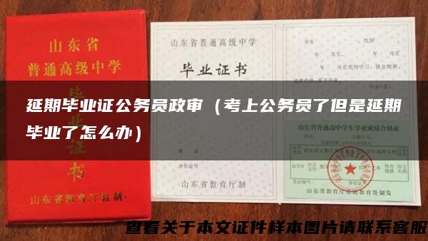 延期毕业证公务员政审（考上公务员了但是延期毕业了怎么办）