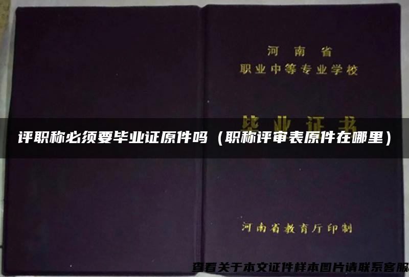 评职称必须要毕业证原件吗（职称评审表原件在哪里）