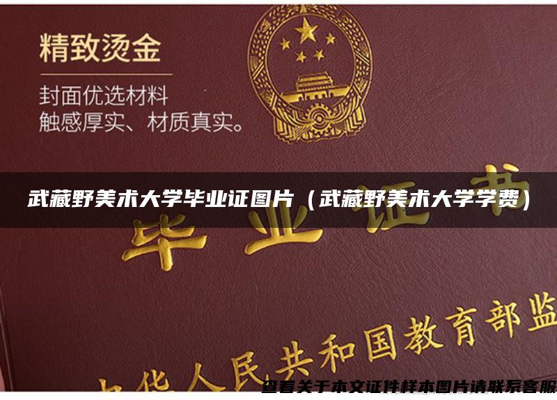 武藏野美术大学毕业证图片（武藏野美术大学学费）
