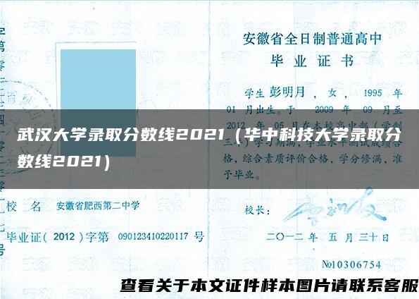 武汉大学录取分数线2021（华中科技大学录取分数线2021）