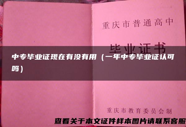 中专毕业证现在有没有用（一年中专毕业证认可吗）