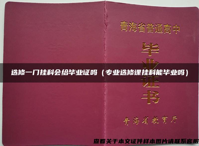 选修一门挂科会给毕业证吗（专业选修课挂科能毕业吗）