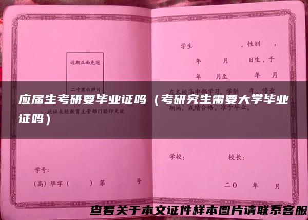 应届生考研要毕业证吗（考研究生需要大学毕业证吗）