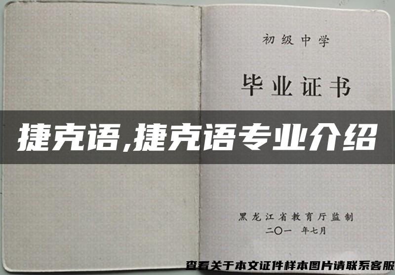 捷克语,捷克语专业介绍