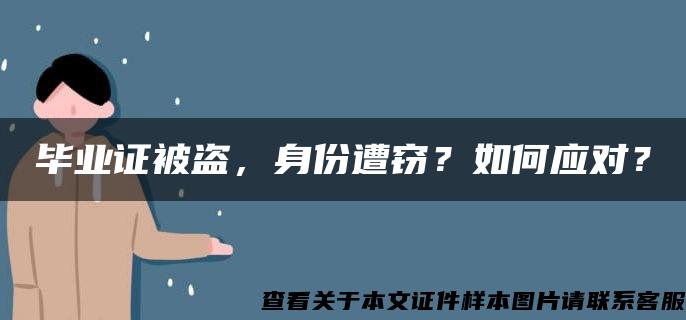 毕业证被盗，身份遭窃？如何应对？