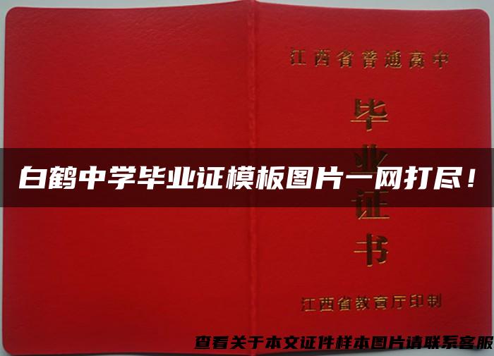 白鹤中学毕业证模板图片一网打尽！