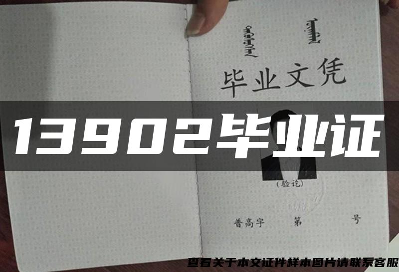 13902毕业证