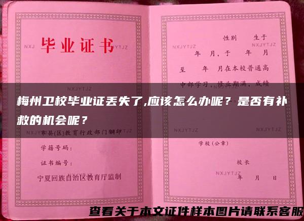 梅州卫校毕业证丢失了,应该怎么办呢？是否有补救的机会呢？