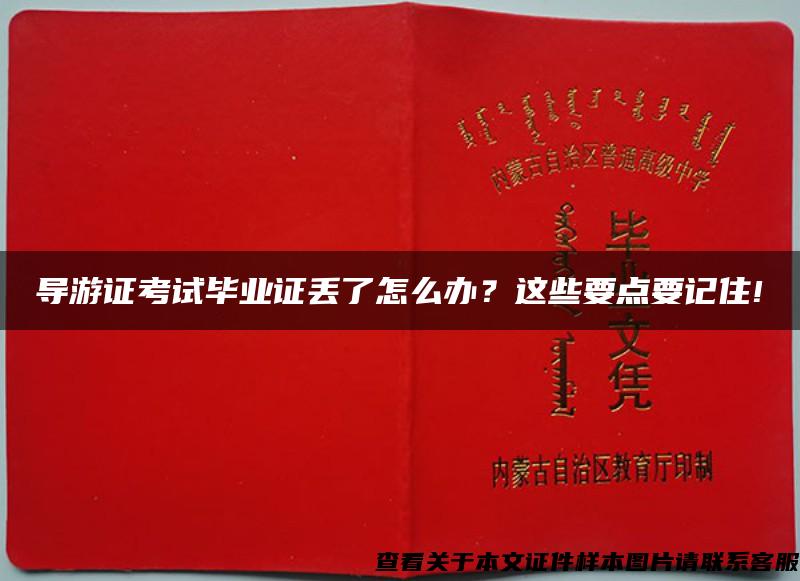 导游证考试毕业证丢了怎么办？这些要点要记住!