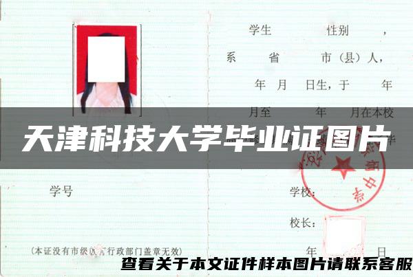 天津科技大学毕业证图片