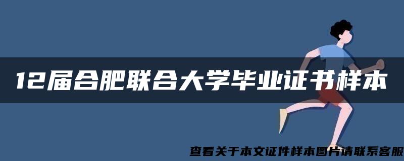 12届合肥联合大学毕业证书样本